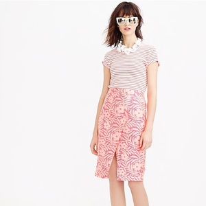 NWT J CREW crossover summer pencil skirt